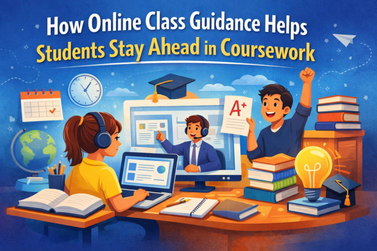 How Online Class Guidance Helps Students Stay Ahead in Coursework